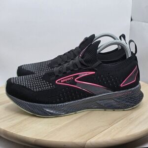 Womens Size 8-Brooks StealthFit 6 Black Levitate Athletic Running Shoes Sneakers
